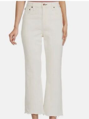 rag & bone Cream High-Rise Flare Jeans